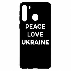 Чехол для Samsung A21 Мир, любовь, Украина - PrintSalon