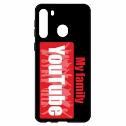 Чехол для Samsung A21 My family youtube - PrintSalon