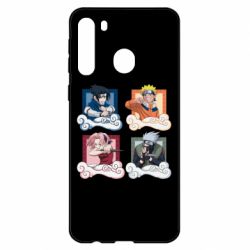 Чехол для Samsung A21 Naruto team 7 in action - PrintSalon