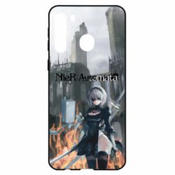Чехол для Samsung A21 Nier Automata 2B - PrintSalon