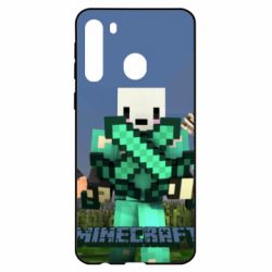 Чехол для Samsung A21 Novaskin Minecraft - PrintSalon