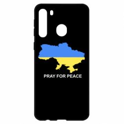 Чехол для Samsung A21 Pray for peace - PrintSalon