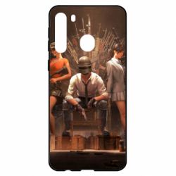 Чехол для Samsung A21 Pubg on the throne - PrintSalon