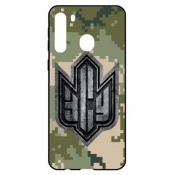 Чехол для Samsung A21 РУССКИЙ ВОЕННЫЙ КОРАБЛЬ ІДІ НА ХУЙ! ВСУ - PrintSalon