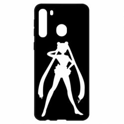 Чехол для Samsung A21 Sailor Moon silhouette