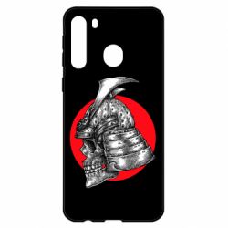Чехол для Samsung A21 Samurai skull - PrintSalon