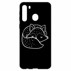 Чехол для Samsung A21 Sleeping fox - PrintSalon
