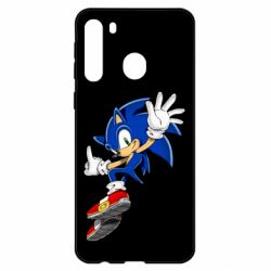 Чехол для Samsung A21 Sonic and the jump - PrintSalon