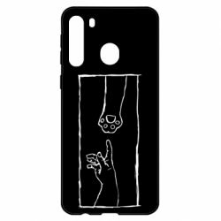 Чехол для Samsung A21 Сreation meow - PrintSalon