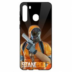 Чехол для Samsung A21 Standoff 2 Terrorist in a gas mask - PrintSalon