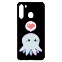 Чехол для Samsung A21 Sweet Octopus - PrintSalon