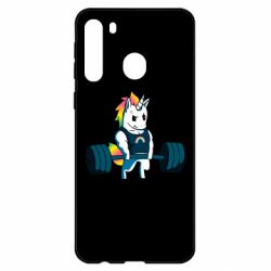 Чехол для Samsung A21 The unicorn is rocking - PrintSalon