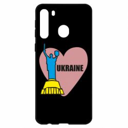 Чехол для Samsung A21 Ukraine in heart - PrintSalon