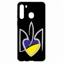 Чехол для Samsung A21 Ukrainian heart - PrintSalon