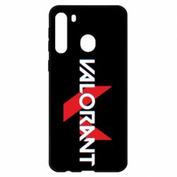 Чехол для Samsung A21 Valorant glitsh logo - PrintSalon