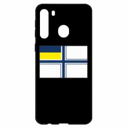 Чехол для Samsung A21 Военно-морской флаг ВСУ - PrintSalon