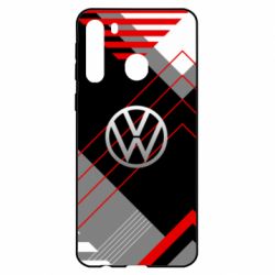 Чехол для Samsung A21 Volkswagen logo and abstraction - PrintSalon