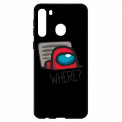 Чехол для Samsung A21 Where? ( Among Us ) - PrintSalon
