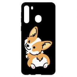 Чехол для Samsung A21 Winking Corgi - PrintSalon