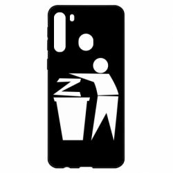 Чехол для Samsung A21 Z is a trash - PrintSalon