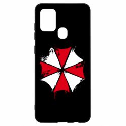 Чохол для Samsung A21s Амбрела арт бризки - PrintSalon