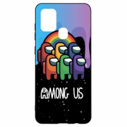 Чехол для Samsung A21s Among Us art paints - PrintSalon