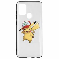 Чехол для Samsung A21s Ash's hat Pikachu - PrintSalon