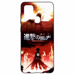 Чехол для Samsung A21s Attack of the Titans - PrintSalon