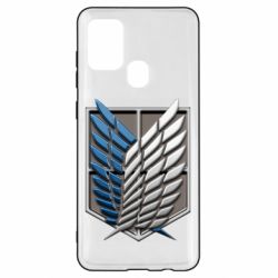 Чехол для Samsung A21s Attack Titan Survey Corps Logo 3D - PrintSalon