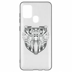 Чехол для Samsung A21s Bike Shield Art - PrintSalon