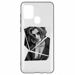 Чехол для Samsung A21s Black and white Damiano - PrintSalon