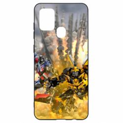 Чохол для Samsung A21s Bumblebee and Optimus Prime - PrintSalon