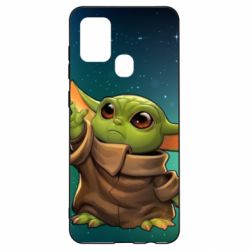 Чохол для Samsung A21s Cute Baby Yoda - PrintSalon