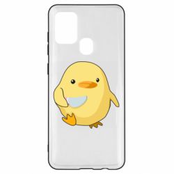 Чехол для Samsung A21s Цыпленок с ножом мем - PrintSalon