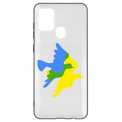 Чехол для Samsung A21s Dove flag of Ukraine - PrintSalon