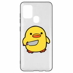 Чохол для Samsung A21s Duckling With A Knife - PrintSalon