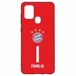 Чехол для Samsung A21s FC Bayern. Твоя фамилия, номер (англ.) - PrintSalon