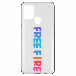 Чехол для Samsung A21s Free fire gradient logo - PrintSalon