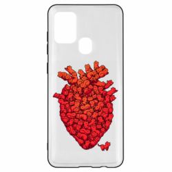 Чехол для Samsung A21s Heart of many cats - PrintSalon