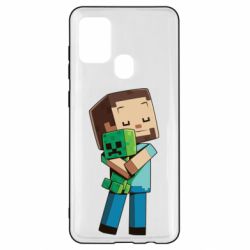 Чохол для Samsung A21s Heroes from Minecraft - PrintSalon
