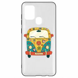 Чехол для Samsung A21s Hippie bus - PrintSalon