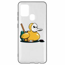 Чехол для Samsung A21s Hockey duck - PrintSalon