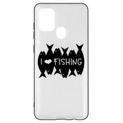 Чохол для Samsung A21s I Love Fishing - PrintSalon