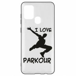 Чехол для Samsung A21s I love parkour - PrintSalon