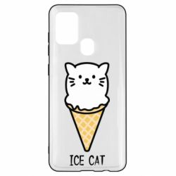 Чехол для Samsung A21s Ice Cat - PrintSalon