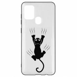Чохол для Samsung A21s кот когти - PrintSalon