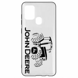 Чохол для Samsung A21s John Deere Logo, Tractor - PrintSalon