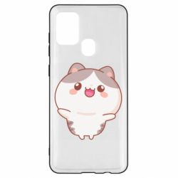Чехол для Samsung A21s Котик обнимает тебя - PrintSalon