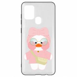 Чехол для Samsung A21s Лалафанфан в свитере - PrintSalon