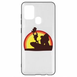 Чохол для Samsung A21s Lion king silhouette